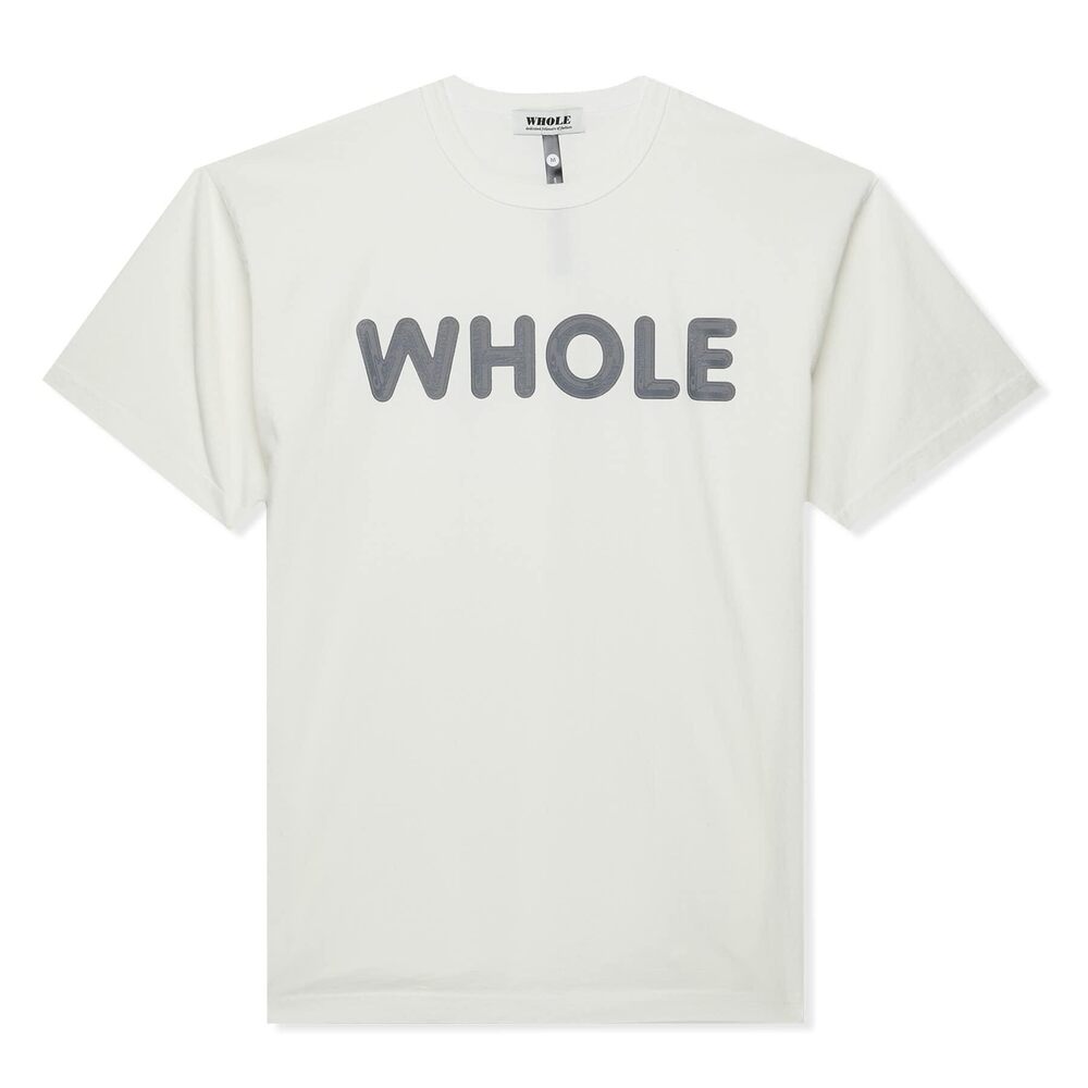 Whole Whole Chrome Logo T-Shirt Off-White LG